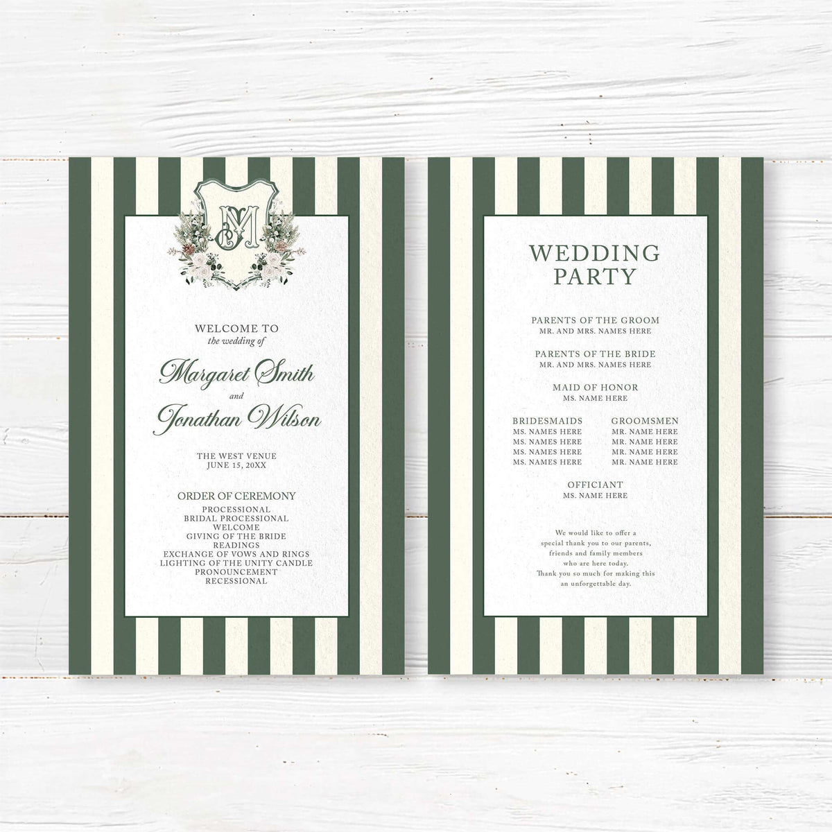 Wedding Programs –Matching Designs for Special Events – Go Print Plus, image size:1200x1200