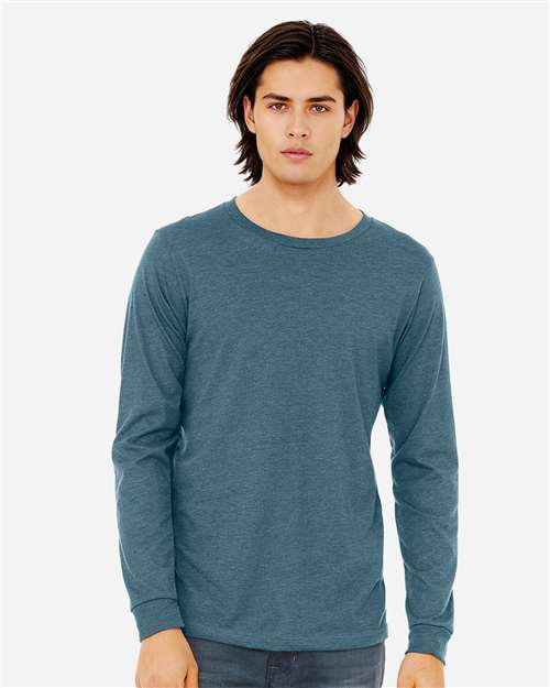 BELLA + CANVAS - Heather CVC Long Sleeve Tee - 3501CVC
