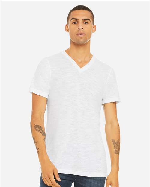 BELLA + CANVAS - Unisex Textured Jersey V-Neck Tee - 3655C