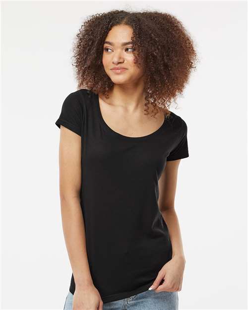 Tultex - Women's Poly-Rich Scoop Neck T-Shirt - 243M