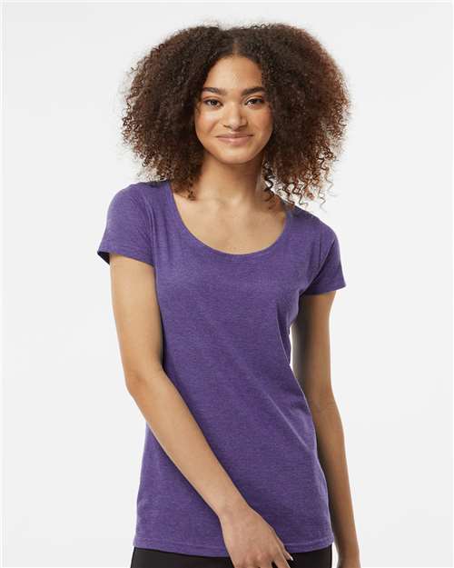Tultex - Women's Poly-Rich Scoop Neck T-Shirt - 243M
