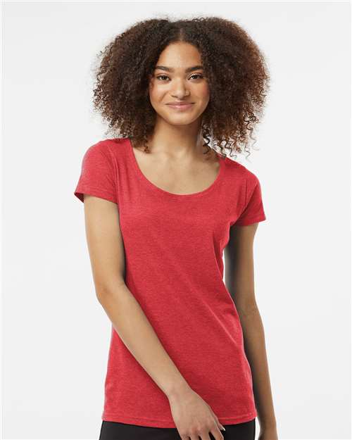 Tultex - Women's Poly-Rich Scoop Neck T-Shirt - 243M