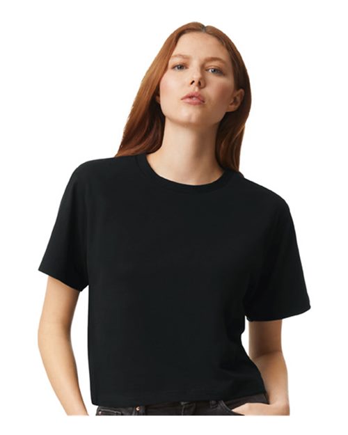 American Apparel - Women's Fine Jersey Mid-Length Boxy Tee - 102A