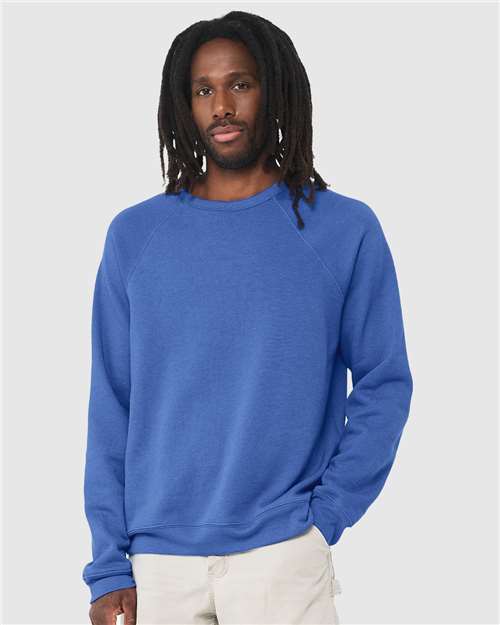 BELLA + CANVAS - Unisex Sponge Fleece Raglan Crewneck Sweatshirt - 3901
