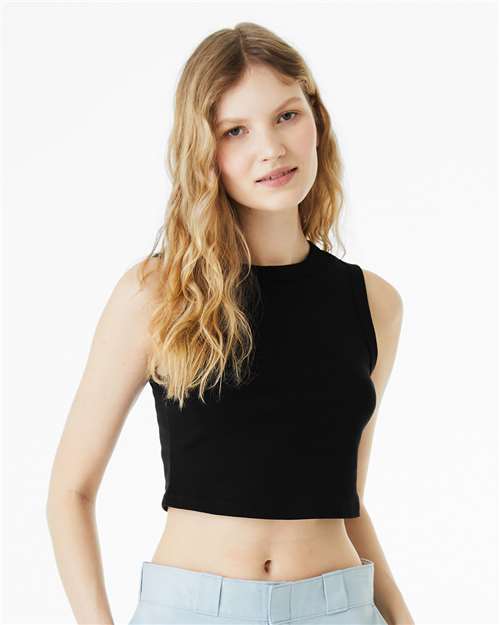 BELLA + CANVAS - Women's Micro Rib Muscle Crop Tank - 1013C