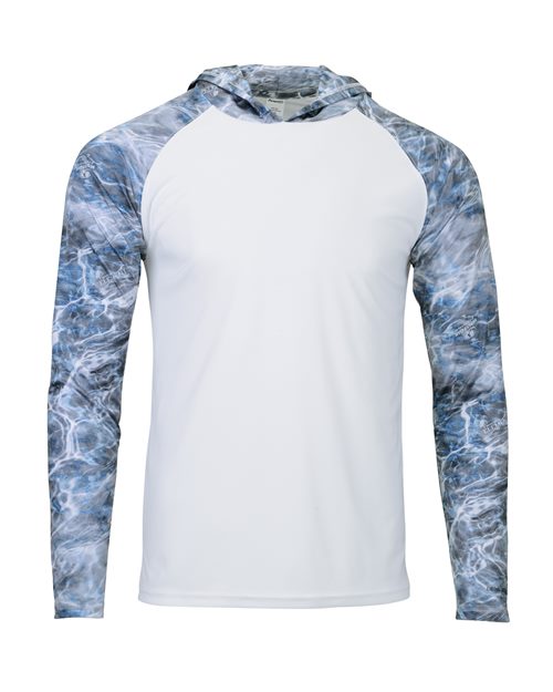 Paragon - Men's Biloxi Performance Colorblocked Hooded Long Sleeve T-Shirt - 241P