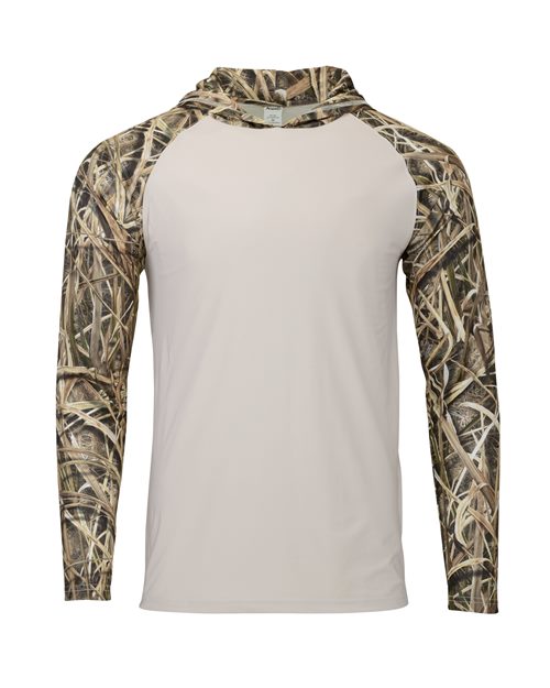 Paragon - Men's Biloxi Performance Colorblocked Hooded Long Sleeve T-Shirt - 241P