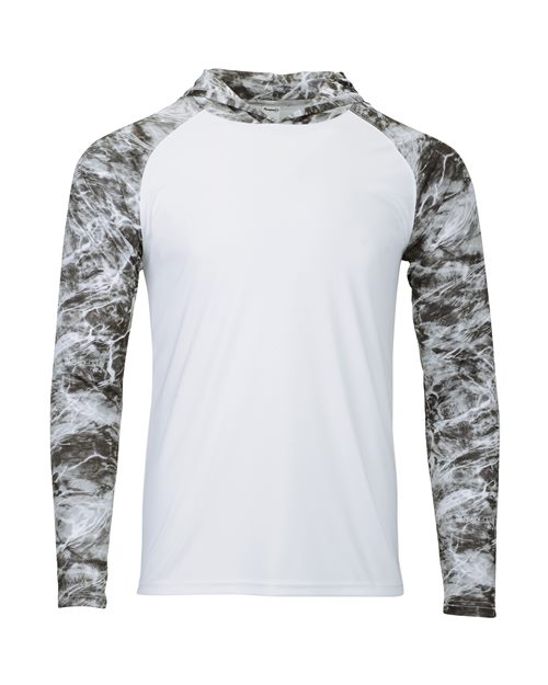 Paragon - Men's Biloxi Performance Colorblocked Hooded Long Sleeve T-Shirt - 241P