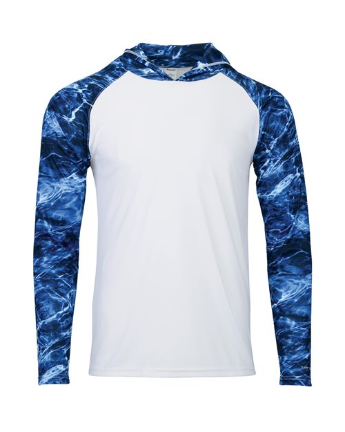 Paragon - Men's Biloxi Performance Colorblocked Hooded Long Sleeve T-Shirt - 241P