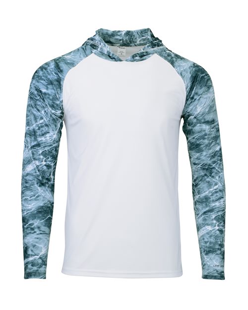 Paragon - Men's Biloxi Performance Colorblocked Hooded Long Sleeve T-Shirt - 241P