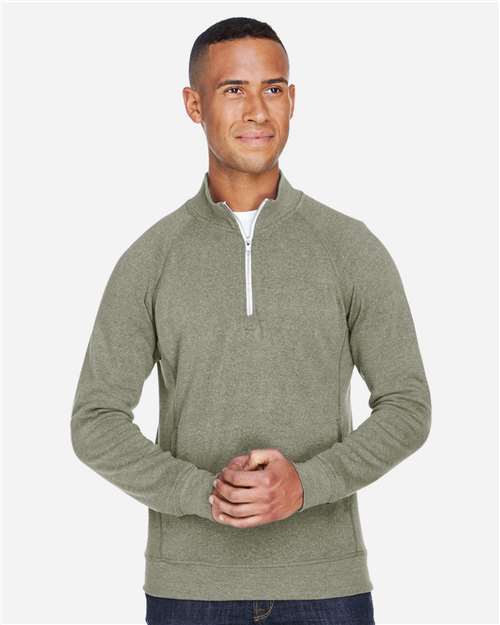 J. America - Men's Triblend Quarter-Zip Sweatshirt - 8869J