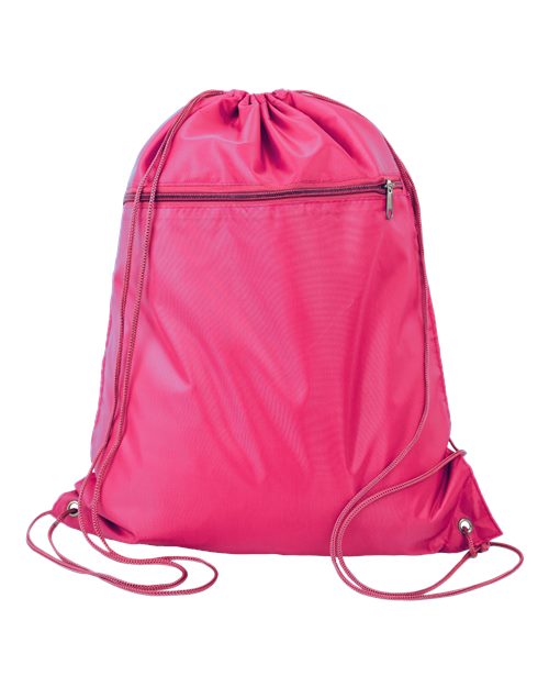 Q-Tees - Polyester Drawstring Backpack - Q135200