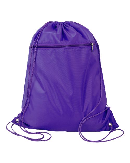 Q-Tees - Polyester Drawstring Backpack - Q135200