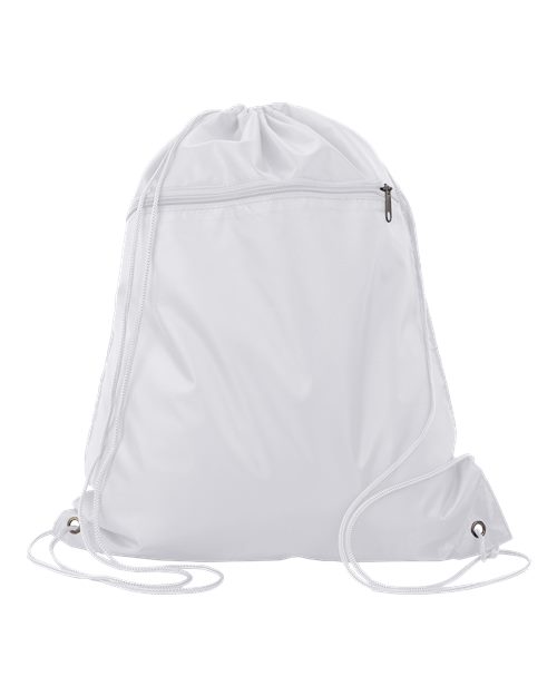 Q-Tees - Polyester Drawstring Backpack - Q135200