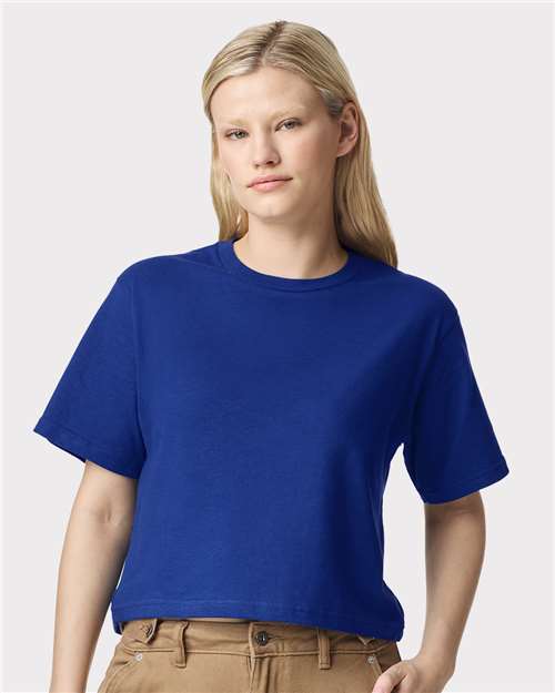 American Apparel - Women's Fine Jersey Mid-Length Boxy Tee - 102A