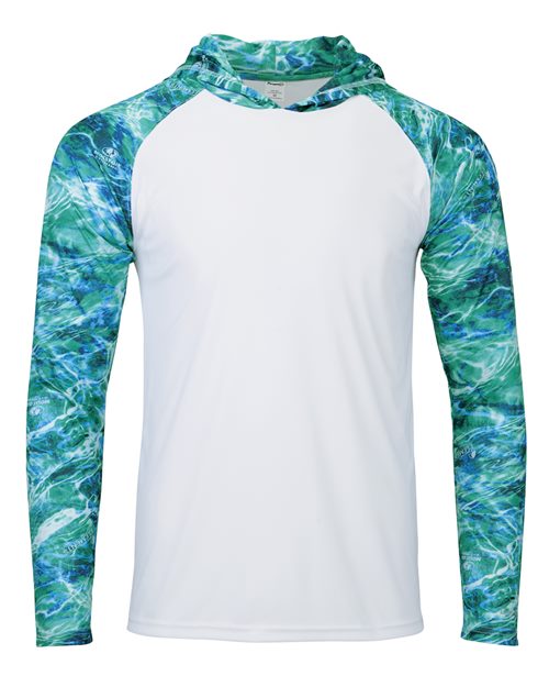 Paragon - Men's Biloxi Performance Colorblocked Hooded Long Sleeve T-Shirt - 241P