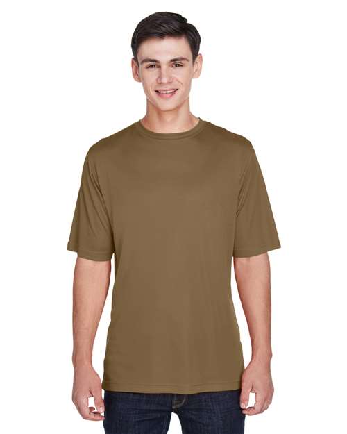Team 365 Men’s Zone Performance t-shirt with a lightweight, breathable design and athletic fit. Features moisture-wicking fabric, ideal for workouts, sports, or everyday wear.