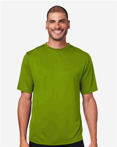Team 365 Men’s Zone Performance mesh t-shirt with a lightweight, breathable design and athletic fit. Features moisture-wicking mesh fabric, ideal for sports, workouts, or everyday active wear.