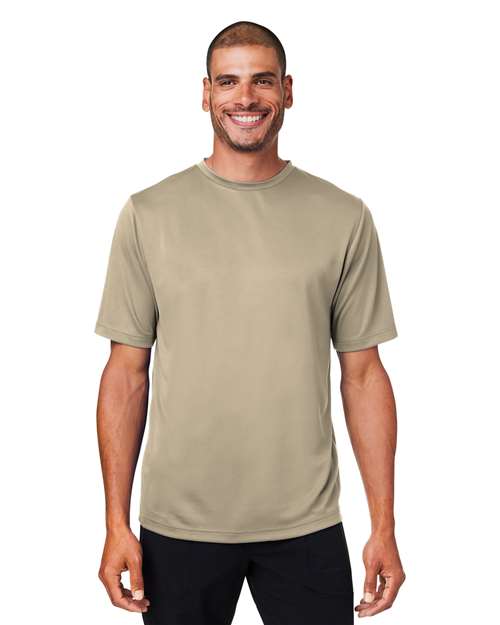 Team 365 Men’s Zone Performance mesh t-shirt with a lightweight, breathable design and athletic fit. Features moisture-wicking mesh fabric, ideal for sports, workouts, or everyday active wear.