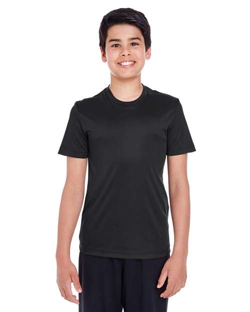 Team 365 Youth Zone Performance t-shirt with a lightweight, breathable design and athletic fit. Features moisture-wicking fabric, perfect for sports, school, or everyday active wear.