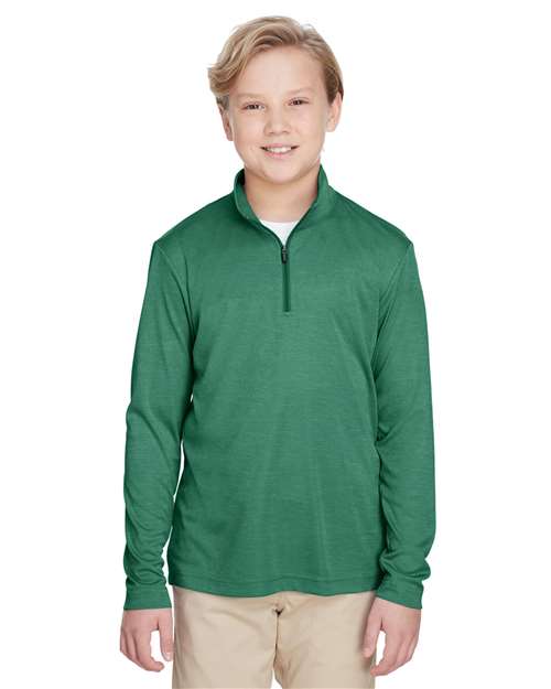 Team 365 - Youth Zone Sonic Heather Performance Quarter-Zip Pullover - TT31HY