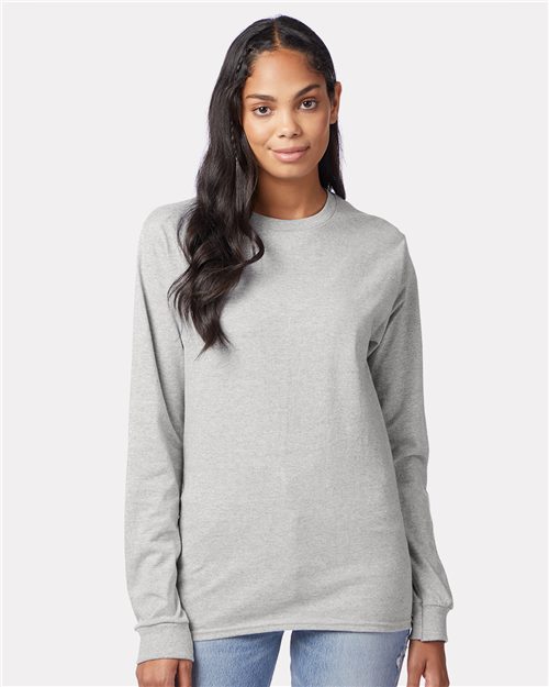Hanes - Unisex Authentic Long Sleeve T-Shirt - 5586