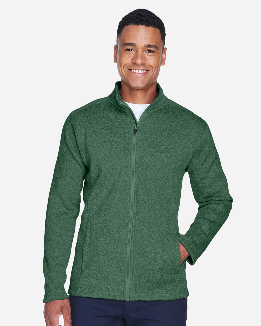 Devon & Jones - Men's Bristol Full-Zip Sweater Fleece Jacket - DG793
