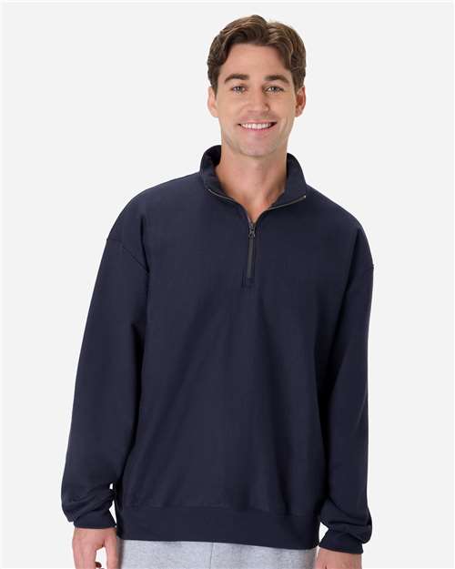 Hanes - Unisex Beefy® Sweats Premium Heavyweight Quarter-Zip Sweatshirt - OG900