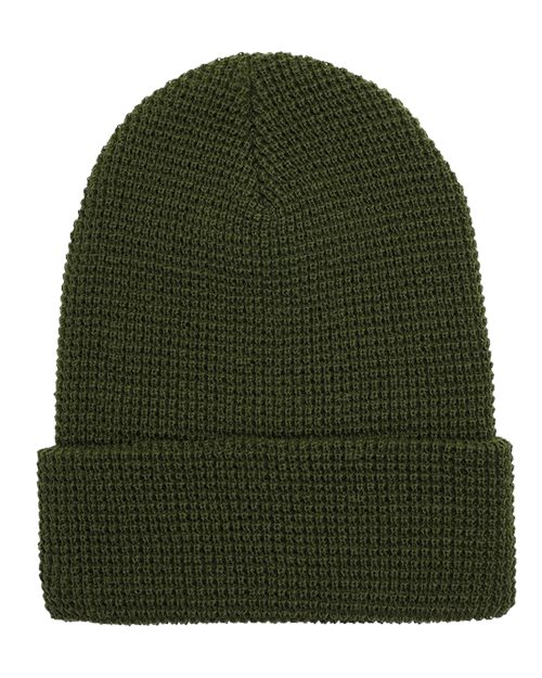 YP Classics - Waffle Cuffed Knit Beanie - 2501KC