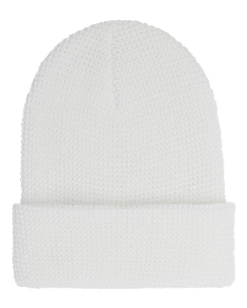 YP Classics - Waffle Cuffed Knit Beanie - 2501KC