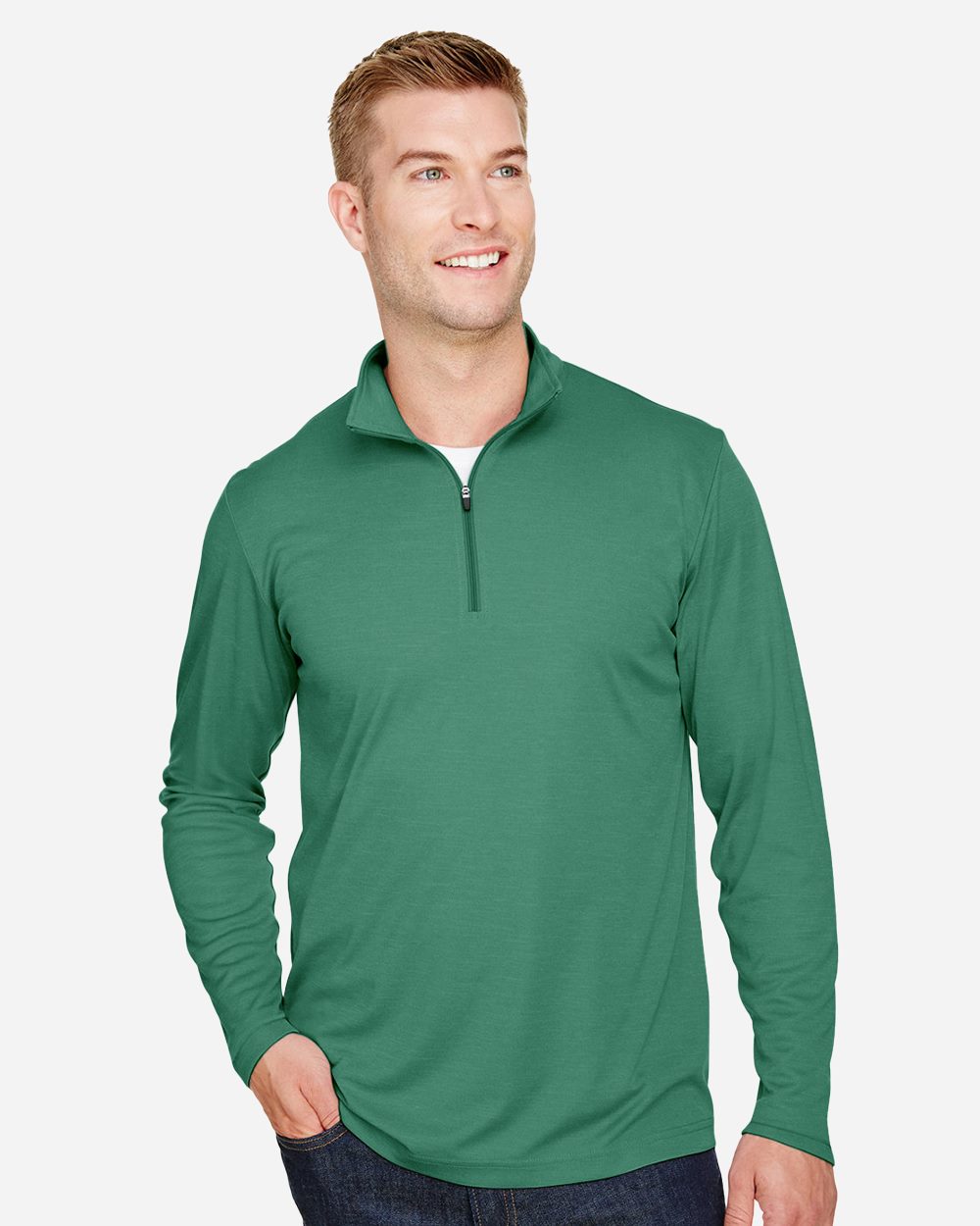 Team 365 - Men's Zone Sonic Heather Performance Quarter-Zip Pullover - TT31H