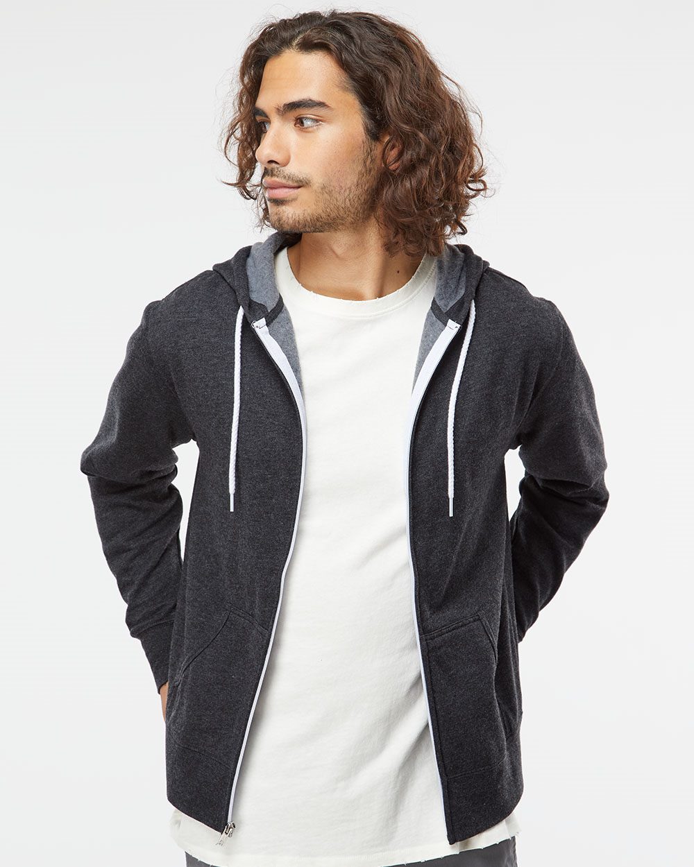 Independent Trading Co. - Unisex Lightweight Full-Zip Hooded Sweatshirt - AFX90UNZ
