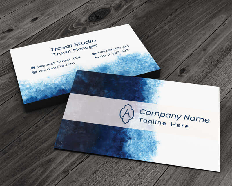 Blue Travel - Single or Double Sided