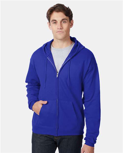 Hanes - Unisex EcoSmart® Full-Zip Hooded Sweatshirt - P180