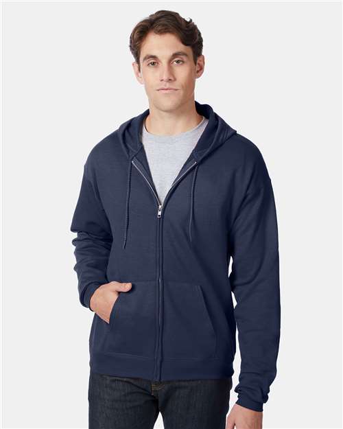 Hanes - Unisex EcoSmart® Full-Zip Hooded Sweatshirt - P180