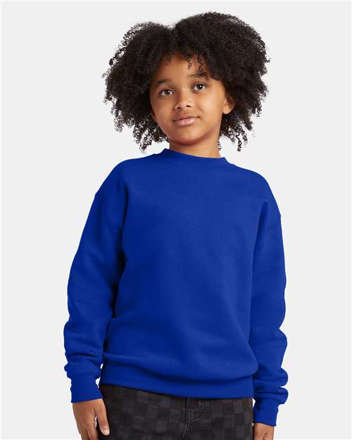 Hanes - Youth EcoSmart® Crewneck Sweatshirt - P360