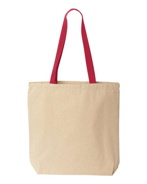 Liberty Bags - Natural Tote with Contrast-Color Handles - 8868