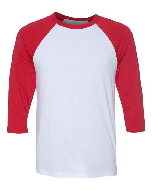 BELLA + CANVAS - Unisex Three-Quarter Sleeve Baseball Tee - 3200C