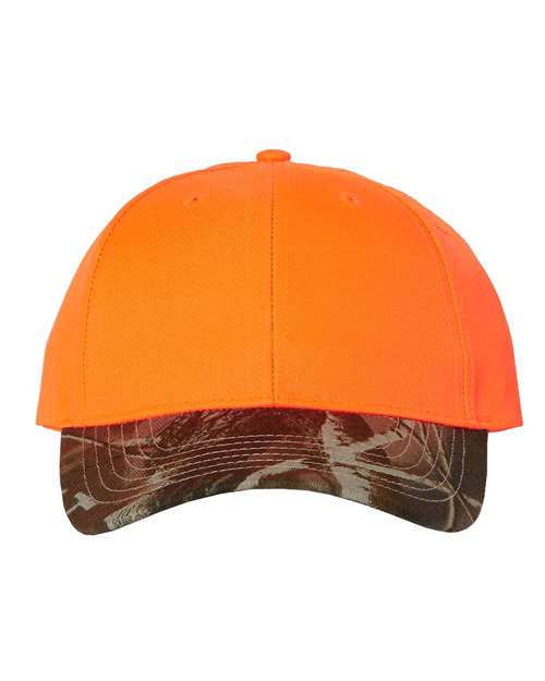 Kati - Solid Crown with Camo Bill Cap - LC25