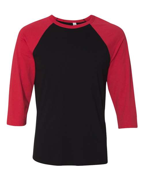 BELLA + CANVAS - Unisex Three-Quarter Sleeve Baseball Tee - 3200C