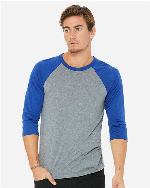 BELLA + CANVAS - Unisex Three-Quarter Sleeve Baseball Tee - 3200C