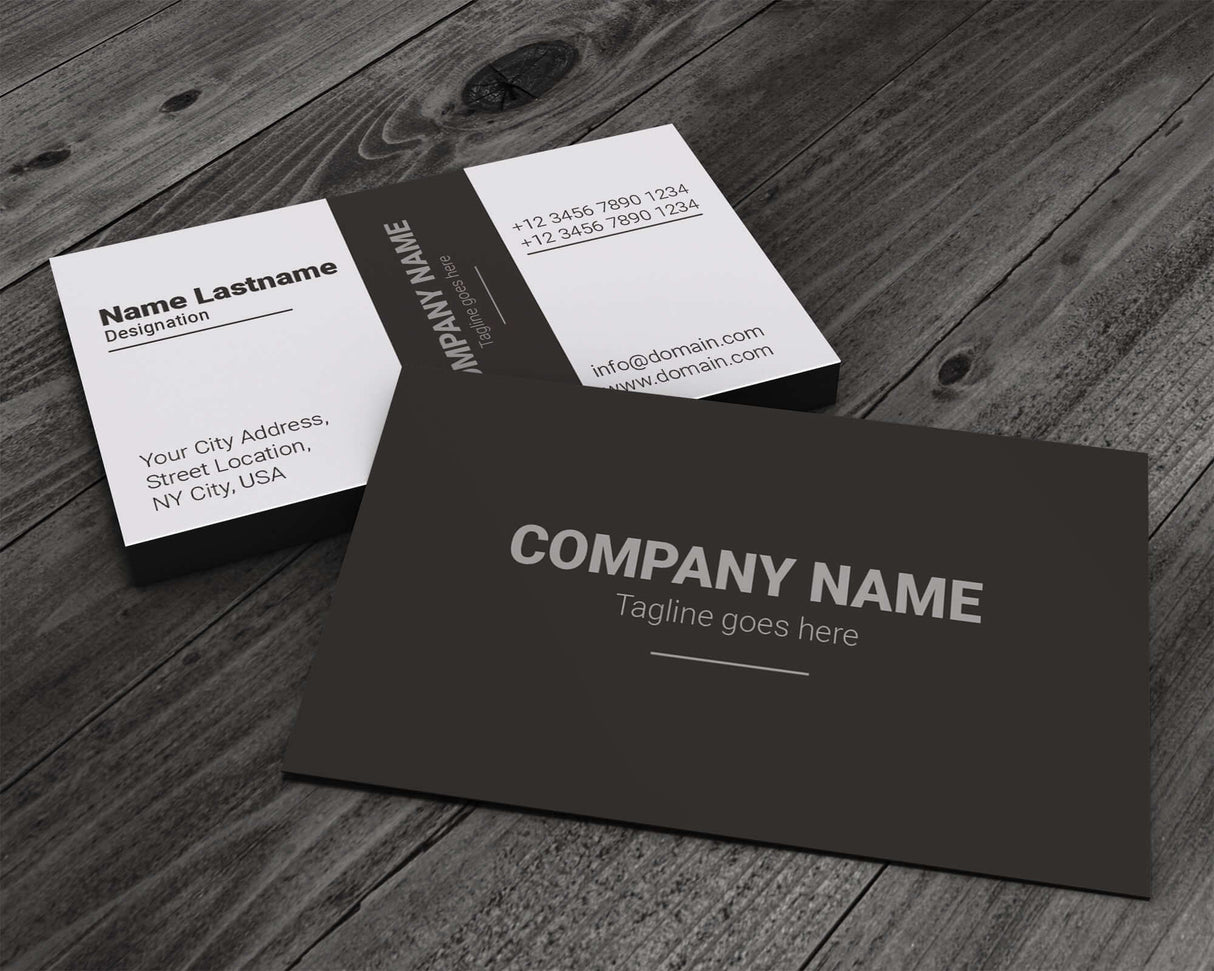 Basic Black and White - Single or Double Sided
