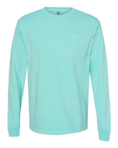 Comfort Colors - Unisex Garment-Dyed Heavyweight Long Sleeve Pocket T-Shirt - 4410