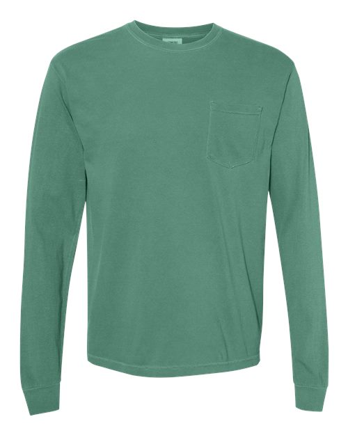 Comfort Colors - Unisex Garment-Dyed Heavyweight Long Sleeve Pocket T-Shirt - 4410