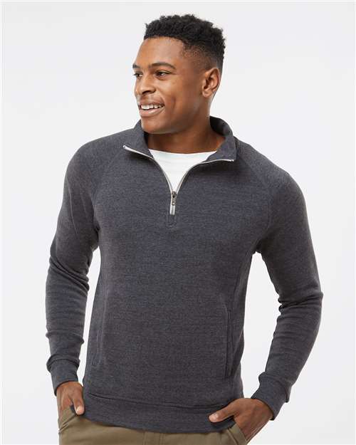 J. America - Men's Triblend Quarter-Zip Sweatshirt - 8869J