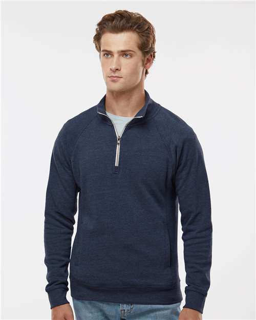 J. America - Men's Triblend Quarter-Zip Sweatshirt - 8869J
