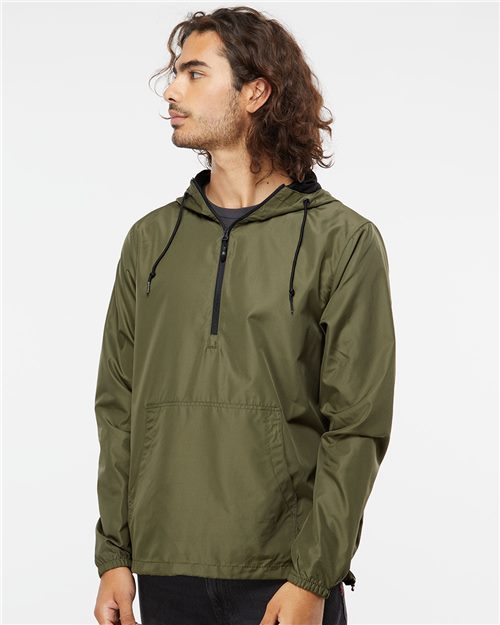Independent Trading Co. - Unisex Lightweight Quarter-Zip Windbreaker Pullover Jacket - EXP54LWP