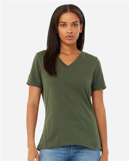 BELLA + CANVAS - Women’s Relaxed Jersey V-Neck Tee - 6405