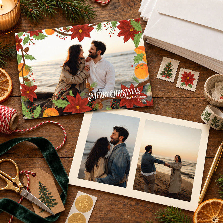 Citrus Christmas Fun - Festive Holiday Card