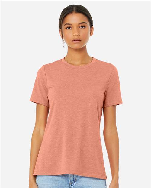 BELLA + CANVAS - Women’s Relaxed Fit Heather CVC Tee - 6400CVC